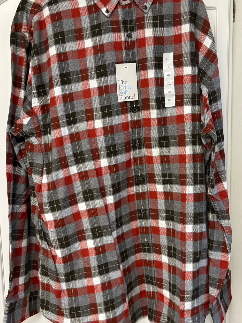 croft & barrow Red Plaid Button-Down Flannel Shirt